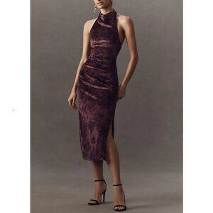 BHLDN Purple Floral Dress